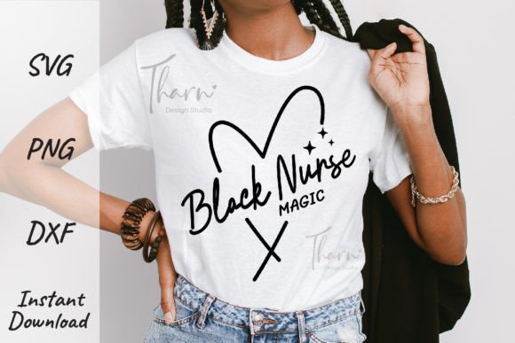Black History Nurse Svg Sublimation Png: Graphics for T-Shirt Designs