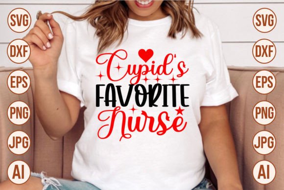 Cupid's Favorite Nurse SVG Designs