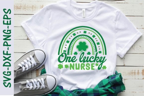One Lucky Nurse Svg, St. Patrick's Day Graphics
