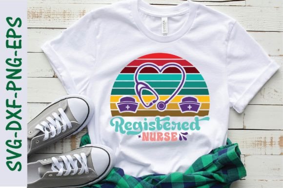 Registered Nurse Svg, Retro Nurse Graphics