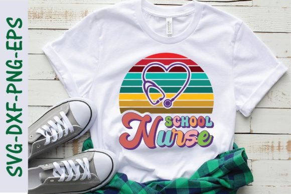School Nurse Svg, Retro School Nurse Graphics