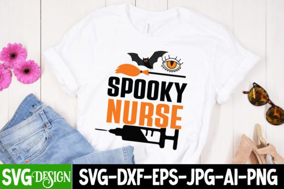 Spooky Nurse SVG Cut File for Halloween Graphics