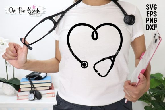 Stethoscope SVG Nurse SVG PNG Healthcare Graphics